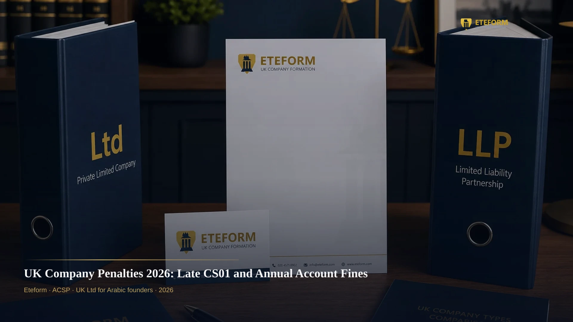 UK Company Penalties 2026: Late CS01 and Annual Account Fines